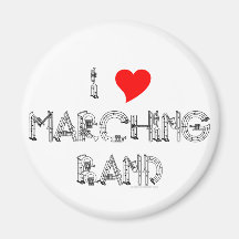 I Heart Marching Band Magnets