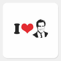 I HEART MITT ROMNEY 2012 STICKERS