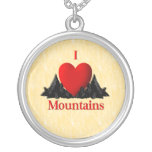 I Heart Mountains Personalized Necklace