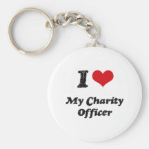 I heart My Charity Officer Keychains
