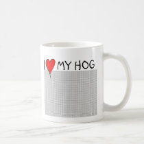 I Heart My Hog Mug mugs