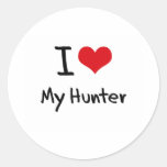 I heart My Hunter Stickers