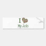 I Heart My Job Bumper Stickers