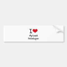 I heart My Land Developer Bumper Sticker