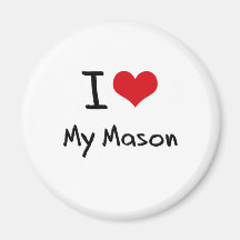 I heart My Mason Magnet