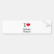 I heart My Radio Producer Bumper Stickers