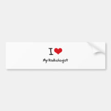 I heart My Radiologist Bumper Sticker