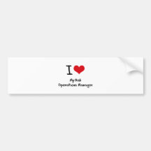 I heart My Rail Operations Manager Bumper Stickers