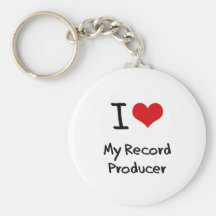 I heart My Record Producer Keychain