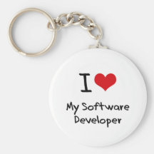 I heart My Software Developer Key Chains