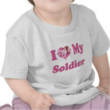 I Heart My Soldier T Shirt