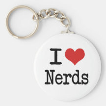I heart Nerds Key Chains