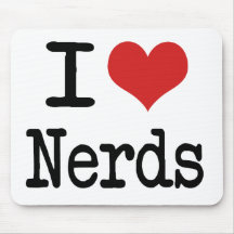 I heart Nerds Mouse Pad