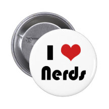 I heart Nerds Pinback Buttons
