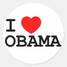 I Heart Obama Sticker