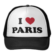 I Heart Paris France Mesh Hats