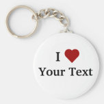 I Heart (personalise) keychain