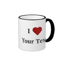 I Heart (personalise) mug