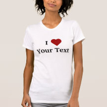 I Heart (personalise) t-shirt