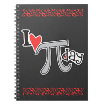 I heart Pi Day Notebook