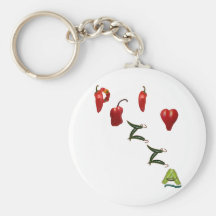 I Heart Pizza Key Chains