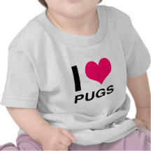 I Heart Pugs T-shirts
