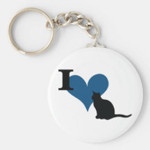 I Heart Pussy Cat Key Chain