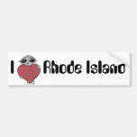 I Heart Rhode Island Alien Bumper Stickers