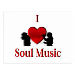 I Heart Soul Music Postcard