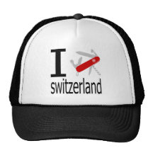 I Heart Switzerland Mesh Hats