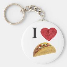 i heart tacos keychain