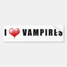 I Heart Vampires Bumper Stickers