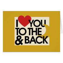 I heart you to the moon and back card