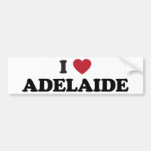 I Heat Adelaide Australia Bumper Sticker