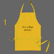 I Is A College Student aprons