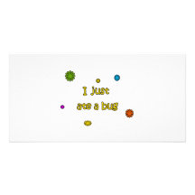 I Just Ate A Bug Photo Card Template