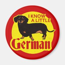 I Know A Little German Fridge Magnet