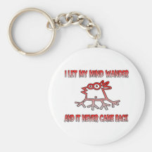 I let my mind wander key chains