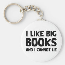 I Like Big Books Keychains