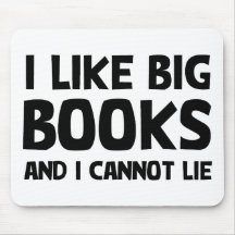 I Like Big Books Mousemat
