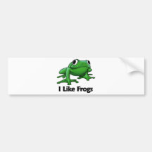 I Like Frogs Bumper Stickers