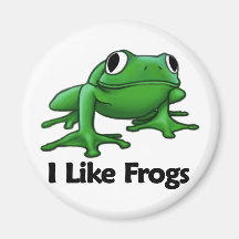 I Like Frogs Fridge Magnets