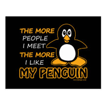 I Like My Penguin Postcards