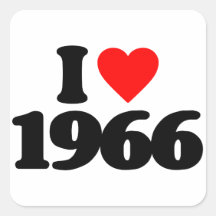 I LOVE 1966 STICKER