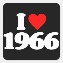 I LOVE 1966 STICKER