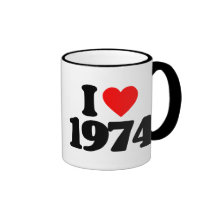 I LOVE 1974 MUGS
