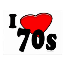I Love 70s Postcard