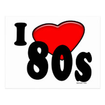 I Love 80s Postcard
