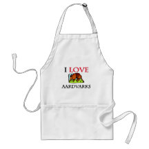 I Love Aardvarks Aprons