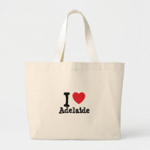 I love Adelaide heart T-Shirt Canvas Bags